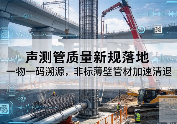 共青城声测管质量新规落地，一物一码溯源，非标薄壁管材加速清退